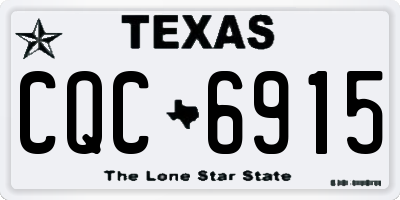 TX license plate CQC6915