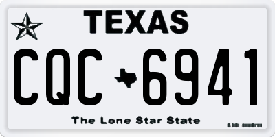 TX license plate CQC6941