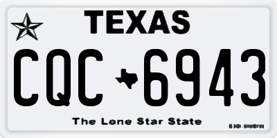TX license plate CQC6943