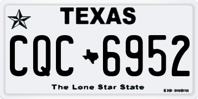TX license plate CQC6952