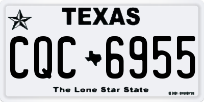 TX license plate CQC6955