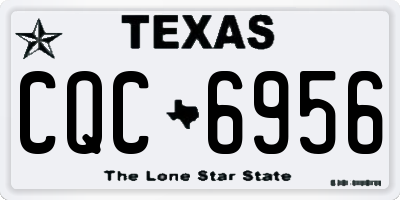 TX license plate CQC6956
