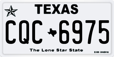 TX license plate CQC6975