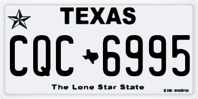 TX license plate CQC6995