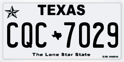TX license plate CQC7029