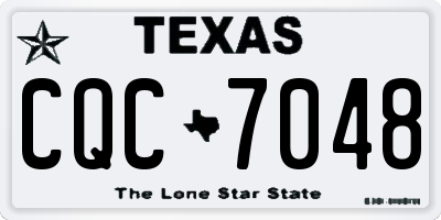 TX license plate CQC7048
