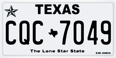 TX license plate CQC7049