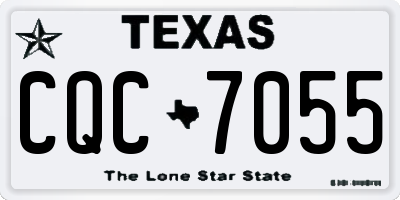 TX license plate CQC7055