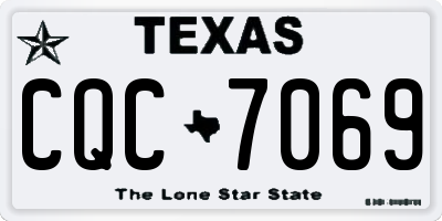 TX license plate CQC7069