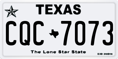 TX license plate CQC7073