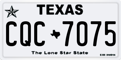 TX license plate CQC7075