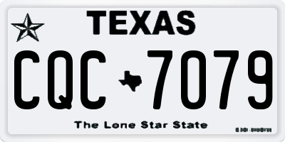 TX license plate CQC7079