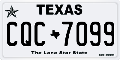 TX license plate CQC7099