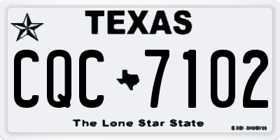 TX license plate CQC7102