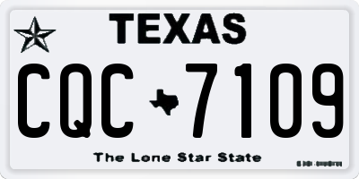 TX license plate CQC7109