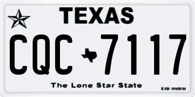 TX license plate CQC7117