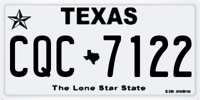 TX license plate CQC7122