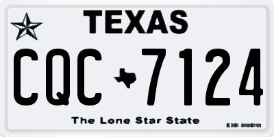 TX license plate CQC7124