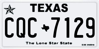 TX license plate CQC7129