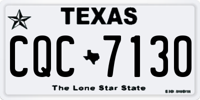 TX license plate CQC7130