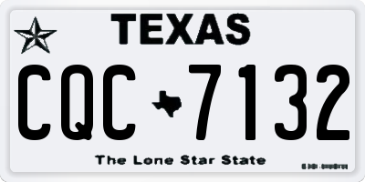 TX license plate CQC7132