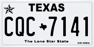TX license plate CQC7141