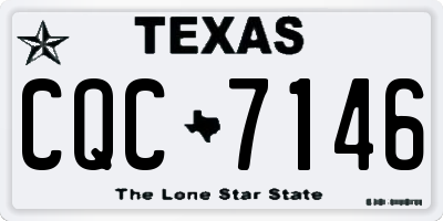TX license plate CQC7146