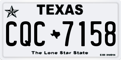 TX license plate CQC7158