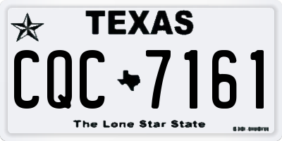TX license plate CQC7161