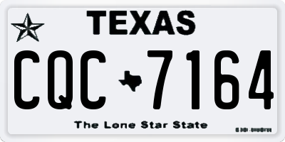 TX license plate CQC7164