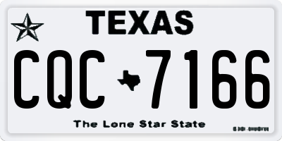 TX license plate CQC7166