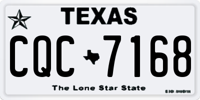 TX license plate CQC7168
