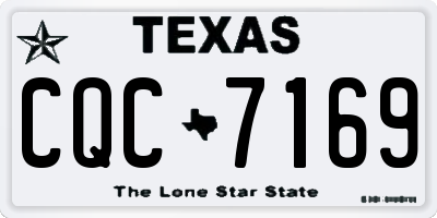 TX license plate CQC7169