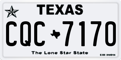 TX license plate CQC7170