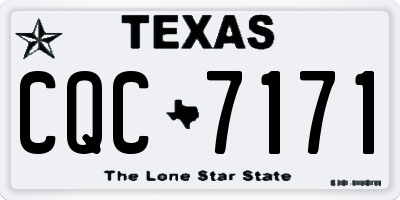 TX license plate CQC7171