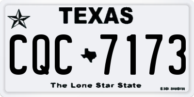 TX license plate CQC7173