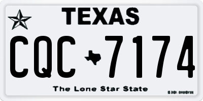 TX license plate CQC7174