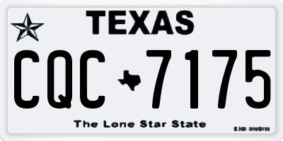 TX license plate CQC7175