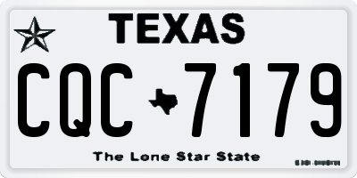 TX license plate CQC7179