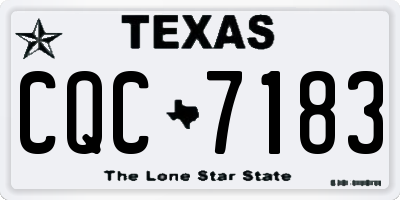 TX license plate CQC7183