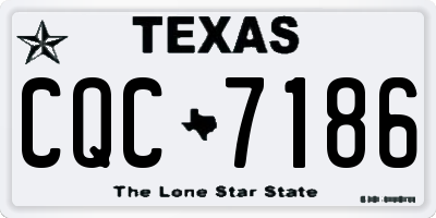 TX license plate CQC7186