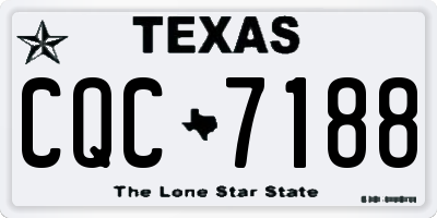TX license plate CQC7188