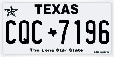 TX license plate CQC7196