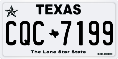 TX license plate CQC7199