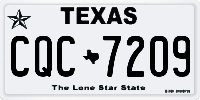 TX license plate CQC7209