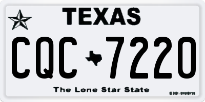 TX license plate CQC7220
