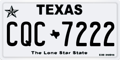 TX license plate CQC7222