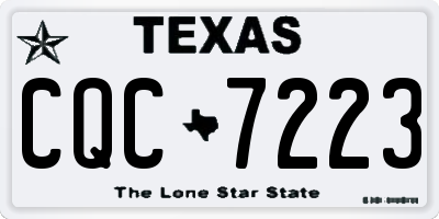 TX license plate CQC7223