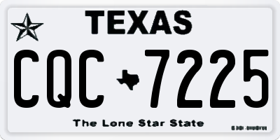TX license plate CQC7225