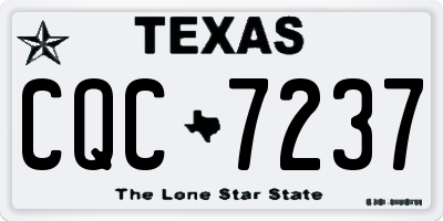 TX license plate CQC7237